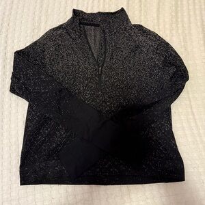 lululemon athletica Black Speckled quarter zip